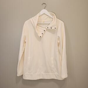 Lucy Activewear Snap Cowl Sweatshirt Activewear Loungewear Fall - Size L